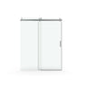 Frameless Soft-Closing Shower Door, 1/4" Tempered Glass Single Sliding