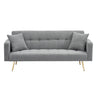 Teddy Fleece Sofa Bed With Luxurious Throw Pillows