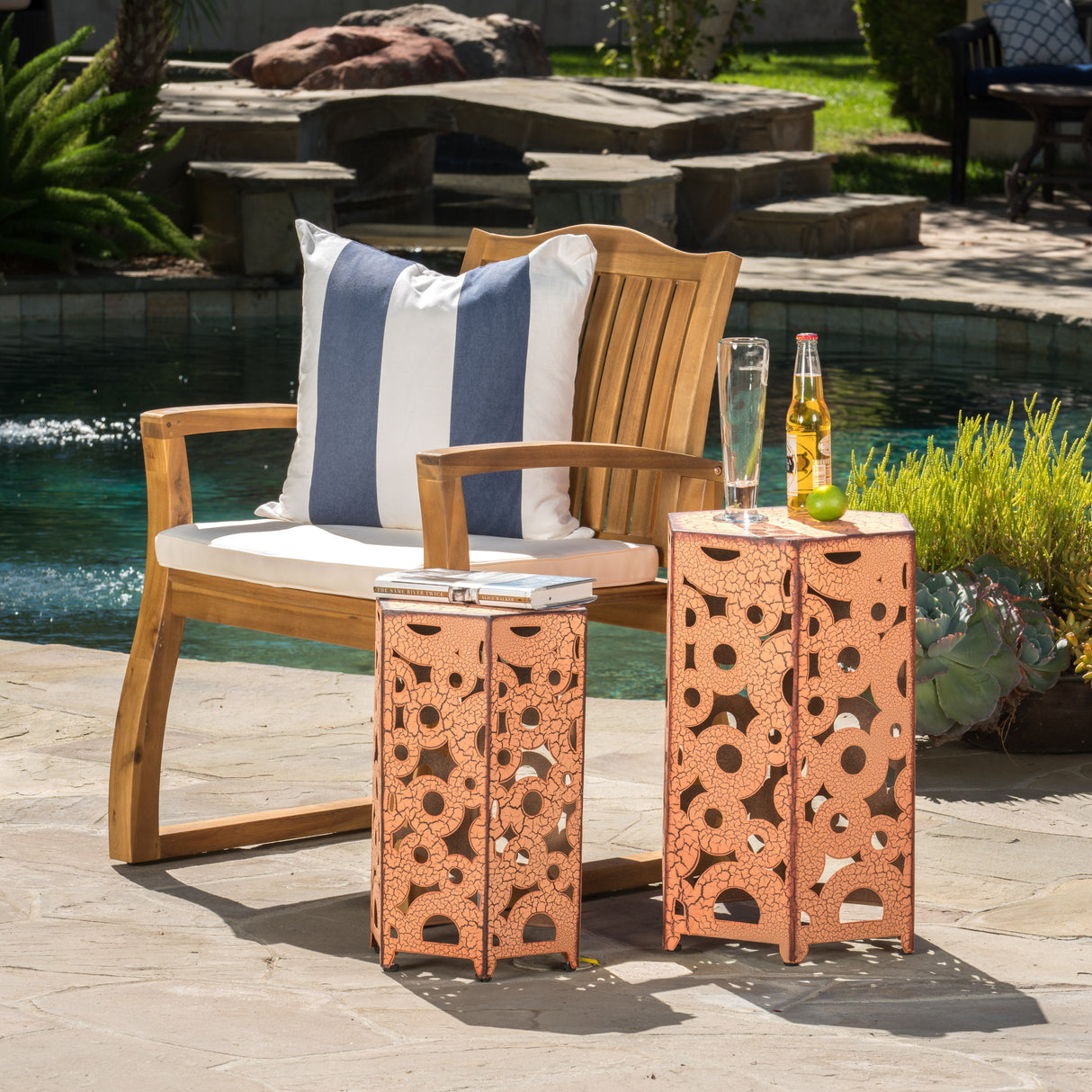 Selva accent table by christopher knight home