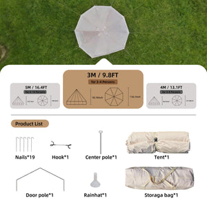 4 Season Bell Tent 9.8 FT