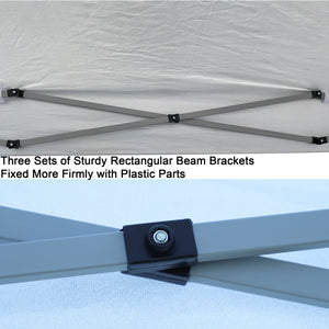 Outdoor 10x10 Ft Pop Up Gazebo Canopy Tent with Removable Sidewalls
