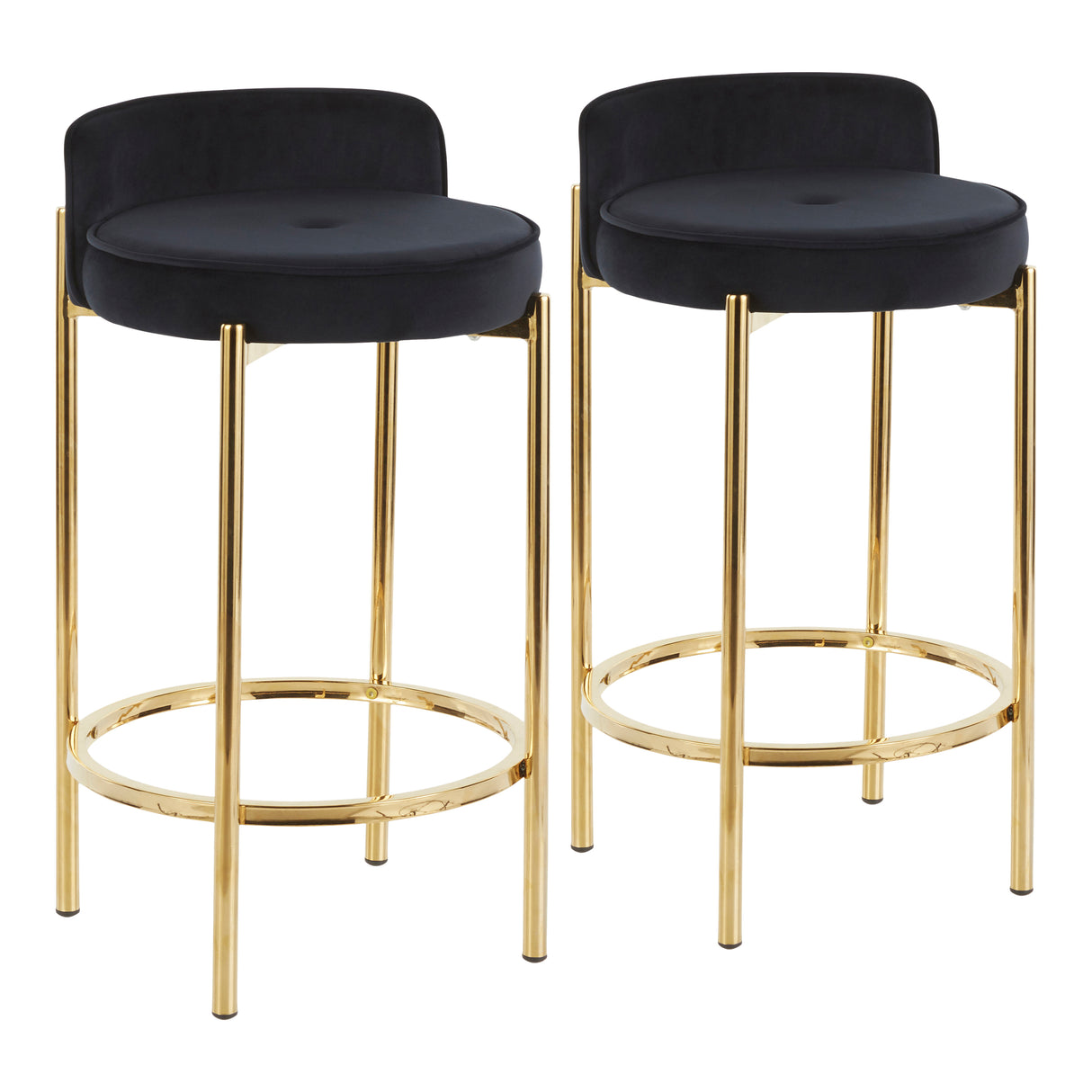 Chloe Contemporary Counter Stool Set of 2