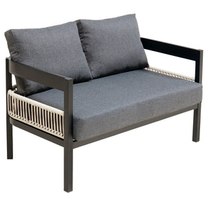 U_Style Multi-Person Outdoor Iron Sofa Set with Table