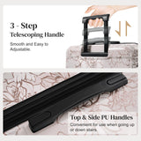 Luggage Sets New Model PC+ABS 5pcs Hardside Lightweight Durable Suitcase with Cosmetic Case and Handbag Spinner Wheels