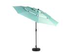 Aluminium 10ft 3 Tier Auto-Tilt Outdoor Patio Umbrella - Light Green