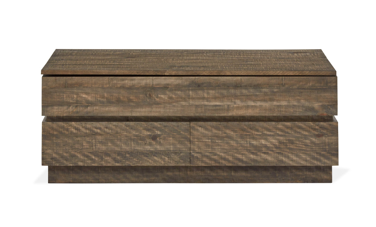 Baisden - Lift Top Storage Cocktail Table With Casters - Tobacco