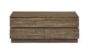 Baisden - Lift Top Storage Cocktail Table With Casters - Tobacco