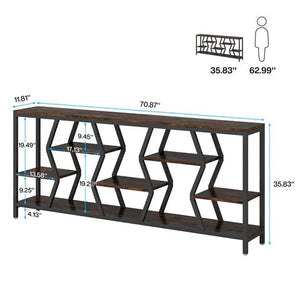 Durable Sofa Console Table with Generous Storage