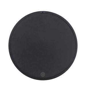 Circle Wall Mirror With Wooden Frame, Wall Mirror For Living Room