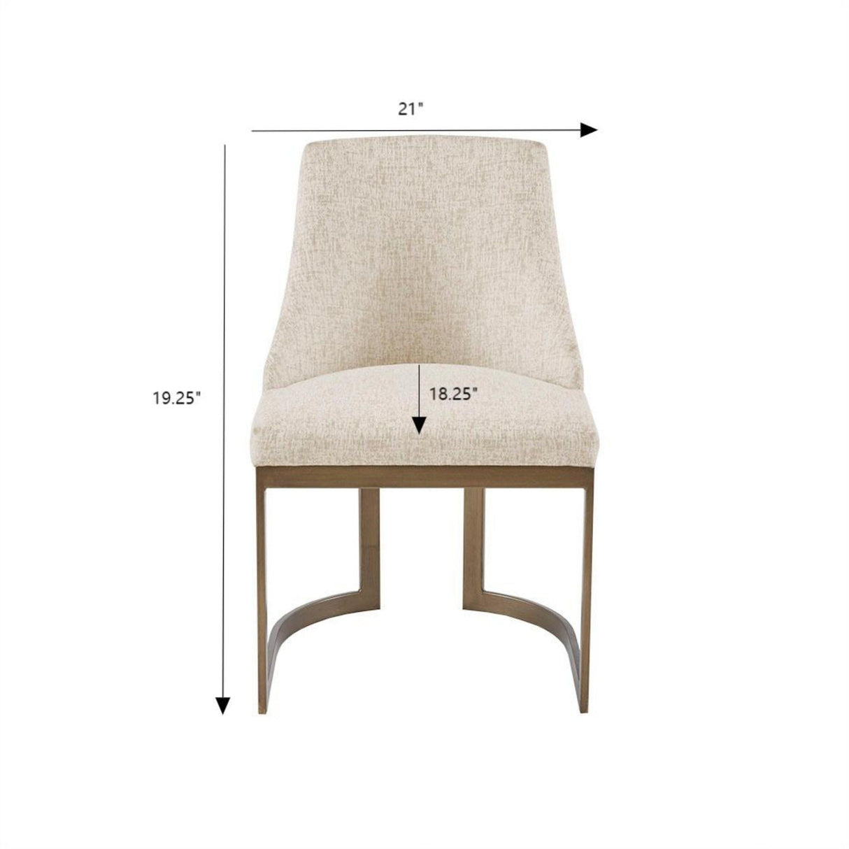 Contemporary Modern Accent Dining Chairs (Set of 2)
