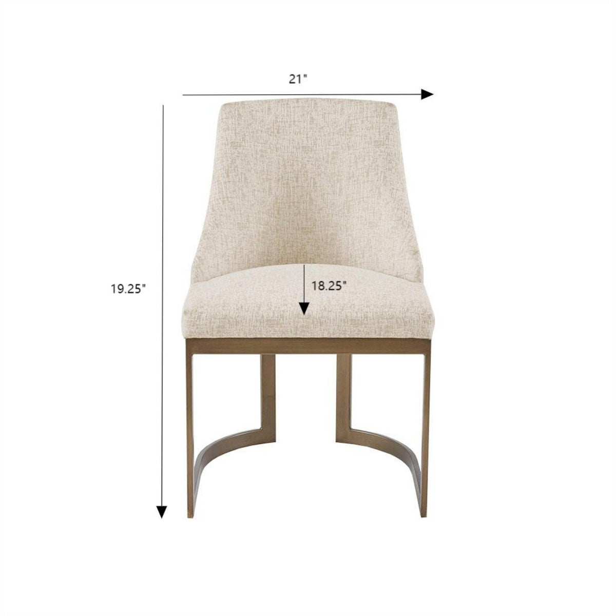 Contemporary Modern Accent Dining Chairs (Set of 2)