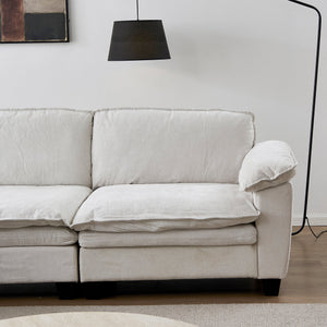 Luxury Chenille Upholstered Loveseat Couch