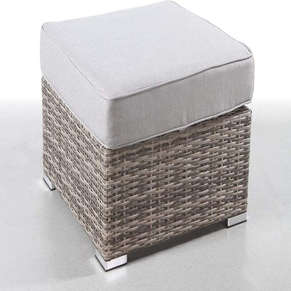 Stylish Outdoor Ottoman With Cushion For Comfort