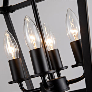 Farmhouse Lantern Chandelier 4-Light