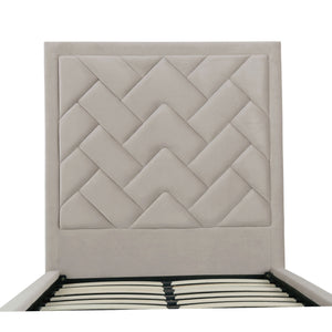 Crosby - Bed With Upholstered Headboard And Slats