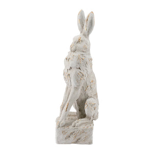 Large Magnesium Sitting Rabbit Figurine
