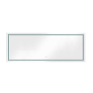 96 x 36 Inch LED Bathroom Mirror with Front and Backlight