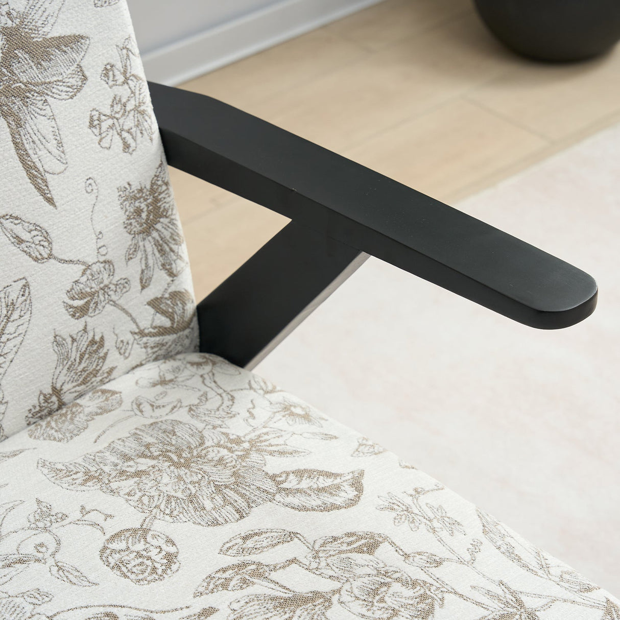 Mid-Century Modern Lounge Armchair - Seat Cushion (Beige + Grey)