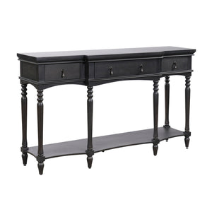 Retro Console Table With 3 Soft Close Drawers