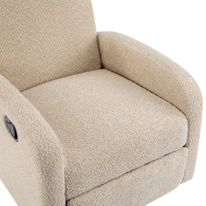 360 Swivel and Glider Recliner Chair - Almond