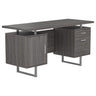 2 Drawer Floating Top Office Desk