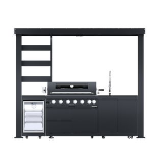 108-Inch 6-Burner Deluxe Outdoor Kitchen Grill
