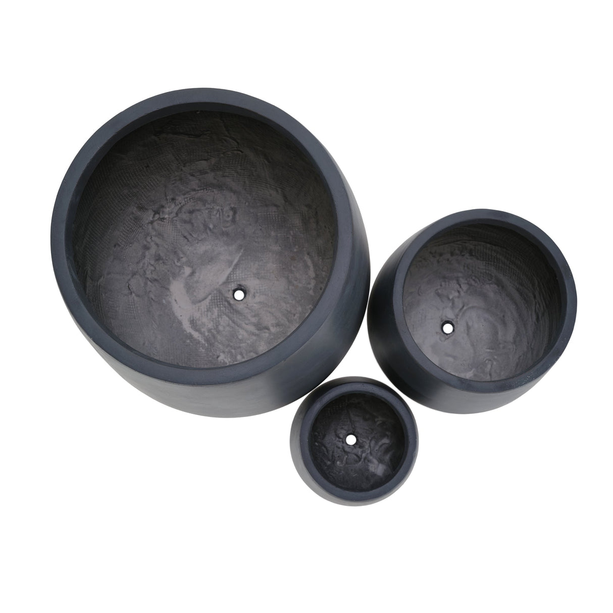 Lightweight Round MGO Outdoor Planter Set - 3 Sizes