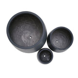 Lightweight Round MGO Outdoor Planter Set - 3 Sizes