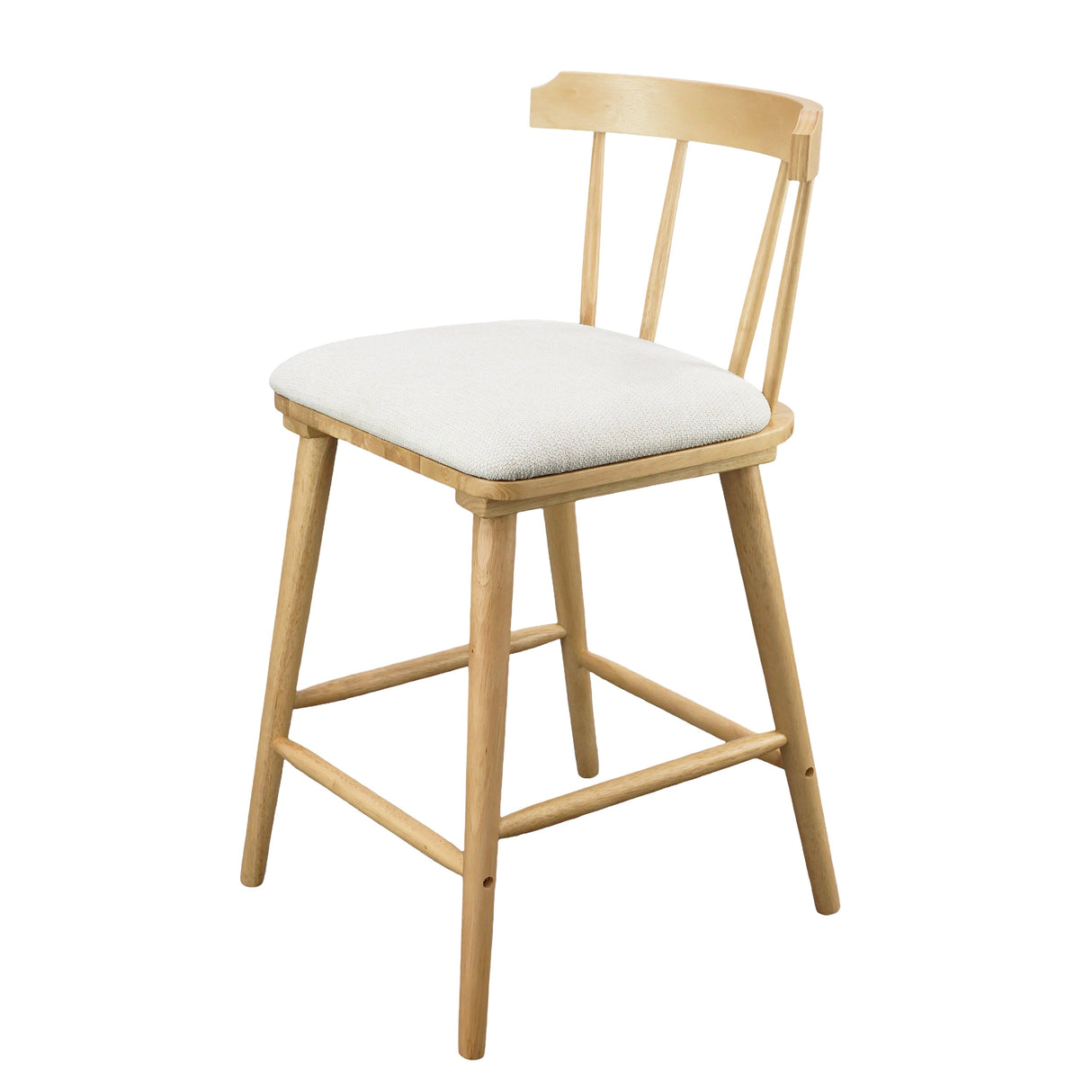Olivia Indoor Wooden Upholstered Counter Stool