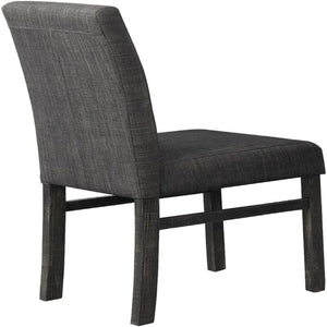 5 Piece Transitional Dining Set With Table And Upholstered Chairs