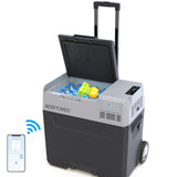 52-Quart Portable Electric Cooler & Freezer with Smart Control – Antique White & Gray