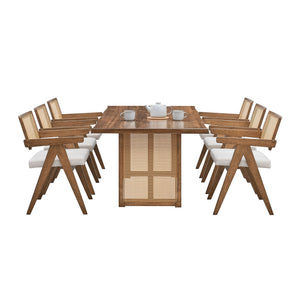 86.61 Inch Oversize Rectangular Waves Dining Table