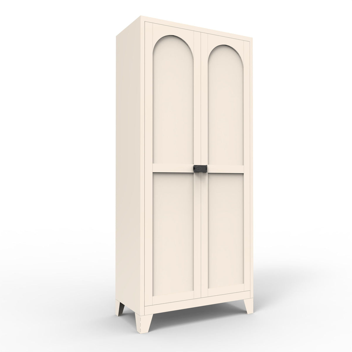 Shapely Doors Cabinet, Metal Storage Cabinet With Doors And Adjustable Shelves