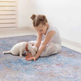 Naar area rug 3x5, washable rug, low-pile, non-slip, non-shedding, foldable, kid & pet friendly - area rugs for living room, bedroom, kitchen, dining room rug - perfect gifts, (yellow, 3' x 5')