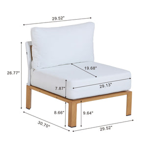 Vine - 4 Piece Outdoor Conversation Set - White