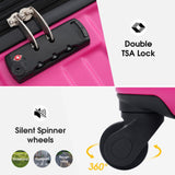 Hardshell Luggage Sets 3 Pcs Spinner Suitcase with TSA Lock