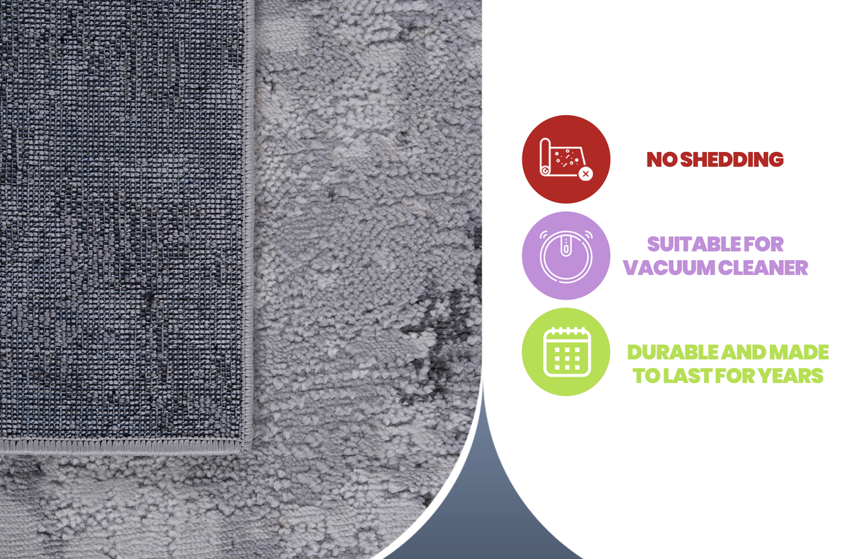 NAAR MARFI Collection Abstract Non-Shedding and Stain Resistant Area Rug