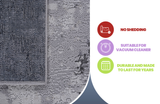 NAAR MARFI Collection Abstract Non-Shedding and Stain Resistant Area Rug