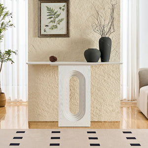 47.24 Inch Entryway Table with Unique Loopback Design
