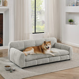 Soft-and-comfortable-pet-bed-for-big-and-oversized-dogs-Beige-Pet-Bed