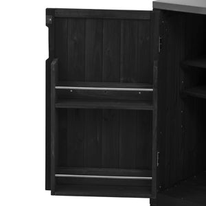 K&K 66.5' Outdoor Kitchen Island for Big Green Egg Grills