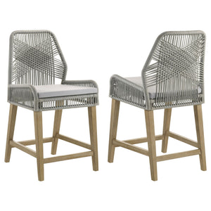 Counter Height Stools (Set of 2) - Gray - Rope