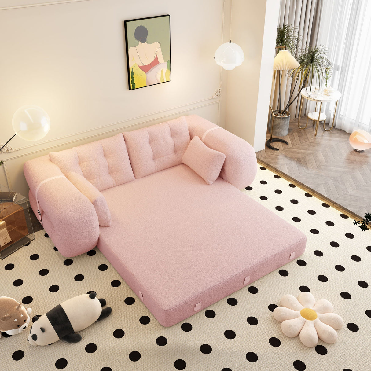 Human Dog Bed, Multi Functional Foldable Sofa Bed, 3 In 1
