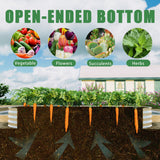 Heavy Duty Galvanized Raised Garden Bed Kit 8x4x1ft