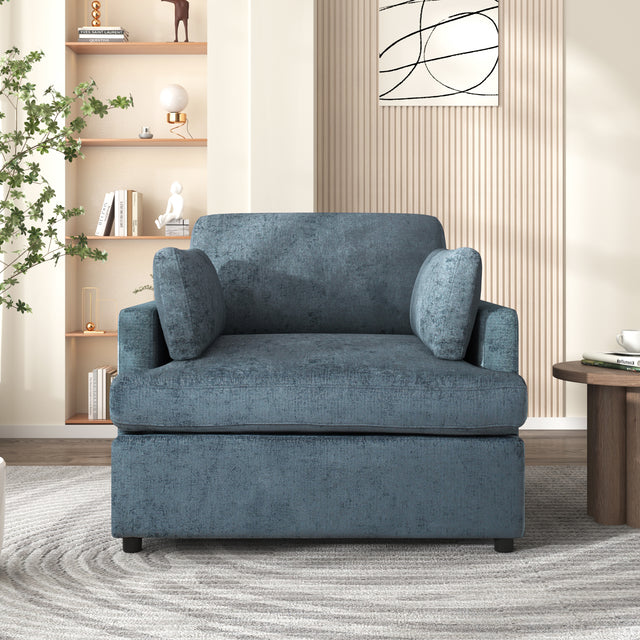 Oversized-Accent-Chair-Comfortable-Armrest-Cushions,-Versatile-Neutral-Style,-Elegant-Design,-Durable-Frame-blue-