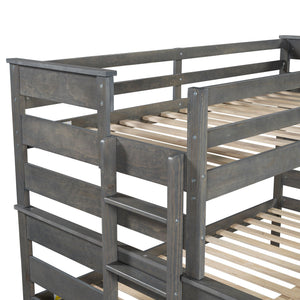 Detachable Design Bunk Bed With Ladder