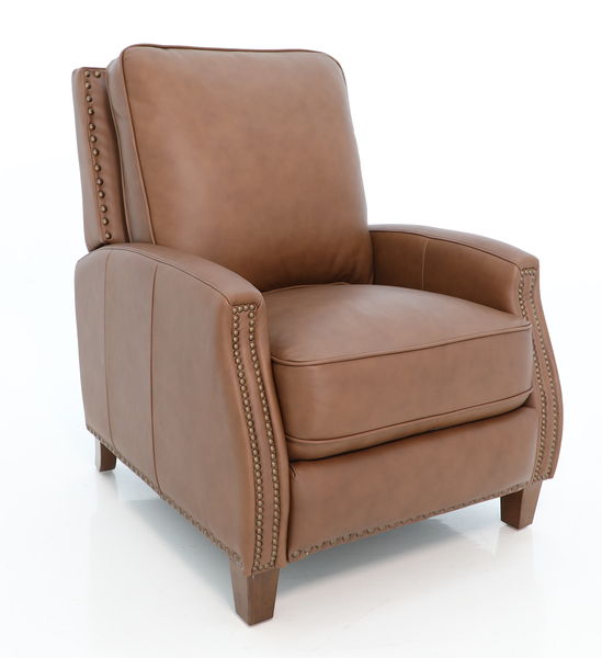Melrose - Push Thru The Arm Recliner - Saddle
