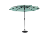 Aluminium 10ft 3 Tier Auto-Tilt Outdoor Patio Umbrella - Light Green