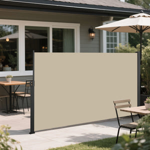 Retractable Side Awning, Waterproof and UV Resistant, Privacy Screen for Patio