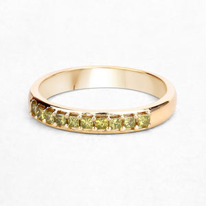 0.27 Carat Genuine Yellow Diamond 14K Yellow Gold Ring (SI1-SI2)